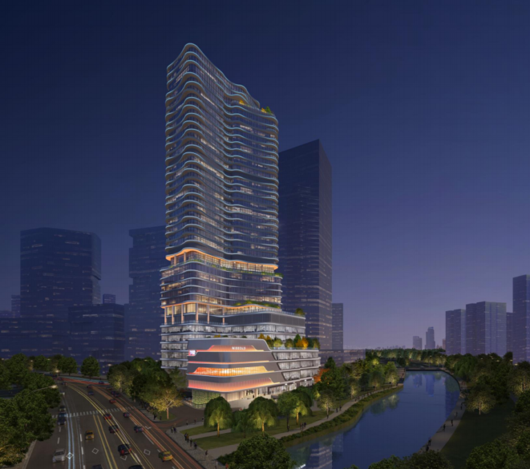 Quwan Technology Global Headquarters Facade Lighting